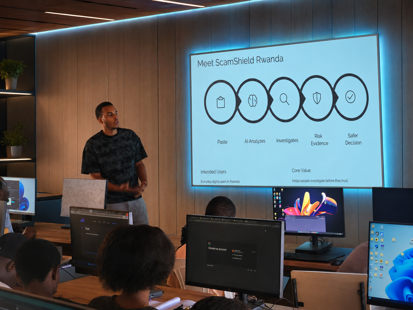 Student Innovation in Action during an ISI MIND AI training session